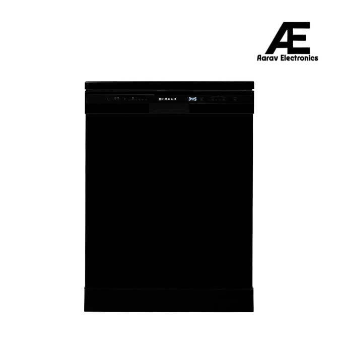 Faber 12 Place Settings Freestanding Dishwasher with 6 Wash Programs, Half Load & LED Display - FFSD 6PR 12S Neo BK