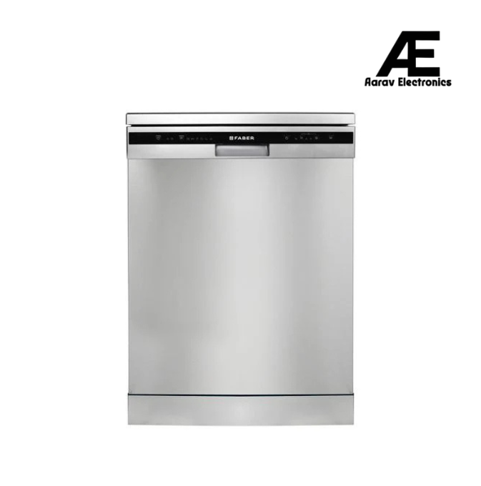 Faber 12 Place Settings Freestanding Dishwasher with 6 Wash Programs, Half Load, Power Memory, LED Display, Natural Drying & 1–24 Hours Delay, Inox – FFSD 6PR 12S Neo Inox