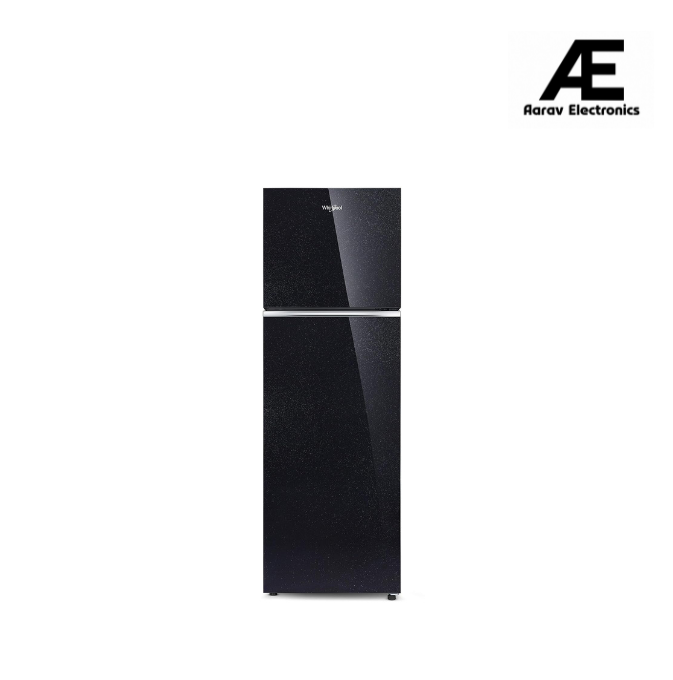 Whirlpool 265 L 2 Star Frost-Free Double Door Refrigerator (NEOFRESH GD PRM 278 2S, Crystal Black, Glass Door)