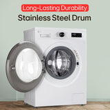 LG 7 Kg 5 Star Steam, Inverter Direct Drive Technology, 6 Motion DD, Fully-Automatic Front Load Washing Machine (FHB1207Z2WB, In-Built Heater, Dial + Full Touch Buttons &amp; LED Display, Essence White)