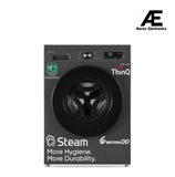 LG 8 Kg, 5 Star, Wi-Fi, Direct Drive Technology, Steam Wash, 6 Motion DD, Fully-Automatic Front Load Washing Machine (FHB1208Z4M, Allergy Care, In-Built Heater, Touch Panel, Middle Black)