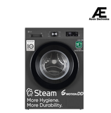 LG 9 Kg, 5 Star, Direct Drive Technology, Steam Wash, 6 Motion DD, Fully-Automatic Front Load Washing Machine (FHB1209Z2M, Allergy Care, In-Built Heater, Touch Panel, Middle Black)