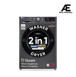 LG Smart Choice, 9 Kg (Wash) / 5 Kg (Dry), Ai Direct Drive Technology, Steam, TurboWash & Wi-Fi Fully Automatic Front Load Washer Dryer (FHD0905SWM, Intelligent & Convenient Fabric Care, Middle Black) Visit the LG Store
