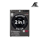 LG 12 Kg (Wash) / 7 Kg (Dry), AI Direct Drive Technology, Steam+ &amp; Wi-Fi Front Load Fully Automatic Washer Dryer (FHD1207STB, Intelligent &amp; Convenient Fabric Care &amp; Turbowash 360, Platinum Black)