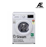 LG 6.5 Kg, 5 Star, Direct Drive Technology, Steam Wash, 6 motion DD, Smart Diagnosis, Fully Automatic Front Load Washing Machine (FHM1065SDW, Allergy Care, In-Built Heater, Touch Panel, White)