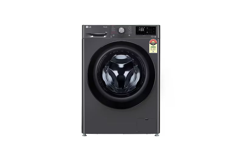 LG 8Kg Front Load Washing Machine, AI Direct Drive™, Middle Black, 5 Star,FHP1208A5M