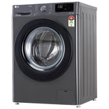 LG 8 Kg, 5 Star, AI Direct Drive Technology, Steam &amp; 6 Motion DD Fully-Automatic Front Load Washing Machine (FHP1208Z3M, Intelligent &amp; Convenient Fabric Care, Allergy Care, Middle Black)