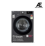 LG 8 Kg, 5 Star, AI Direct Drive Technology, Steam & 6 Motion DD Fully-Automatic Front Load Washing Machine (FHP1208Z3M, Intelligent & Convenient Fabric Care, Allergy Care, Middle Black)