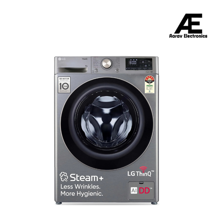 LG FHP1209Z7P 9 Kg 5 Star AI Direct Drive™ Wi-Fi Fully Automatic Front Load Washing Machine with Steam+™, Wrinkle Care, Allergy Care & Platinum