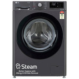 LG 9 Kg 5 Star Inverter Wi-Fi Fully-Automatic Front Loading Washing Machine with Inbuilt heater (FHV1409Z2M, Middle Black, AI DD Technology &amp; Steam for Hygiene)