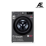 LG FHV1409Z4M 9 Kg 5 Star AI Direct Drive Wi-Fi Fully Automatic Front Load Washing Machine with Steam, In-Built Heater, 6 Motion DD & 1400 RPM, Middle Black