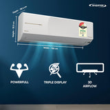 Daikin 1.5 Ton 3 Star, New star rated, Hot & Cold Inverter Split AC (Copper, PM1.0 Filter, FTHT50XV16, White)