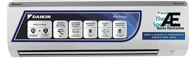 Daikin 1 Ton 3 Star Split Inverter AC - White  (FTKY35UV16W3, Copper Condenser)