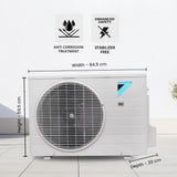 Daikin 1.5 Ton 2 Star, Fixed Speed Split AC (Copper, PM2.5 Filter, FTQ50XV16, White)