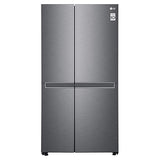 LG 688 L Frost Free Smart Inverter Side-by-Side Refrigerator (GC-B257KQDV, Dark Graphite Steel | Multi Digital Sensors and Express Freezing)