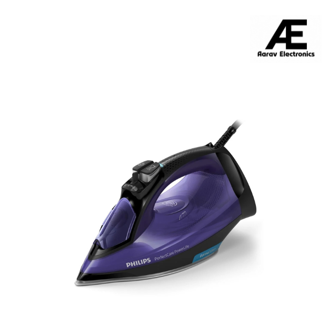 PHILIPS Plastic Perfect Care Power Life Steam Iron Gc3925/34,2400 Watts Up To 45 G/Min Steam Output,Optitemp Technology,Steam Glide Plus Soleplate,Drip-Stop And Shut-Off With No-Burns Guaranteed (Open Box / Without Box)