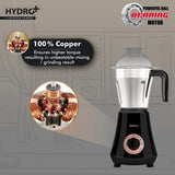 Havells Hydro Plus 1000 Watt Mixer Grinder | 3 Stainless Steel Jars | 22000 RPM Ball Bearing Motor | Hands-Free Operation