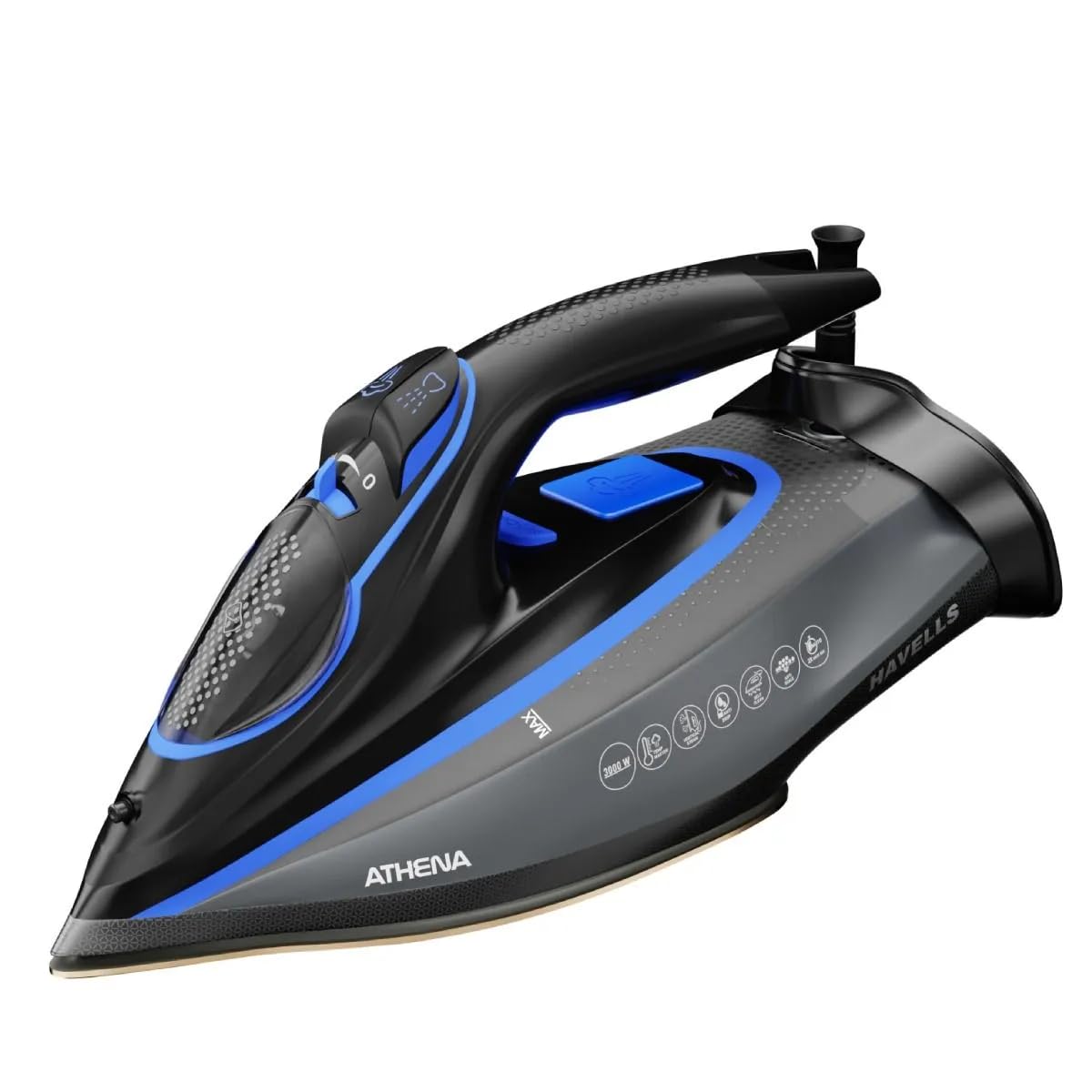 Havells Athena 3000 W Steam Iron with Smart i Sense Technology(No Fabric Burn)