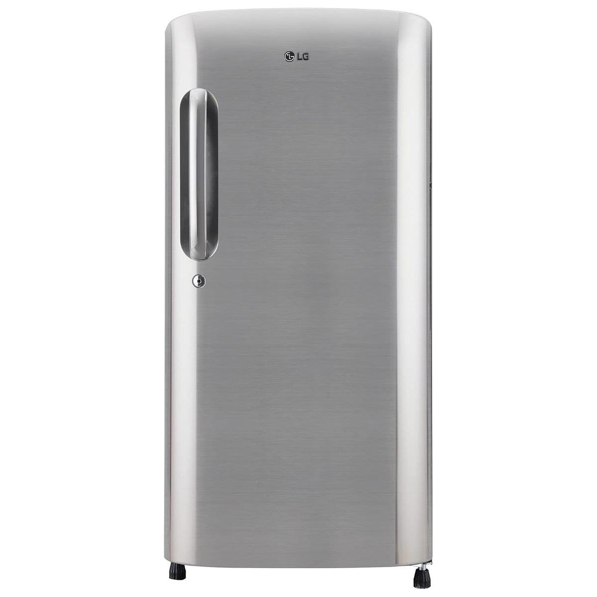 LG 185 L 3 Star Direct-Cool Single Door Refrigerator Appliance (GL-B201APZD, Shiny Steel, Fast Ice Making, Gross Volume- 190 L)