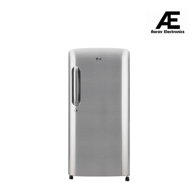 LG 185 L 3 Star Direct-Cool Single Door Refrigerator Appliance (GL-B201APZD, Shiny Steel, Fast Ice Making, Gross Volume- 190 L)