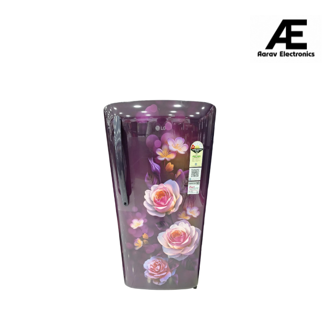 LG GL-B211HPBB, 201 Ltrs 1 Star Inverter Direct Cool Single Door Refrigerator.Scarlet Bloom