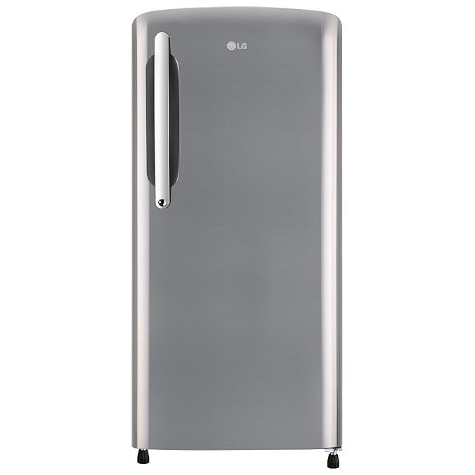 LG 201 L 3 Star Direct-Cool Single Door Refrigerator (GL-B211HPZD, Shiny Steel, Fast in Ice Making)