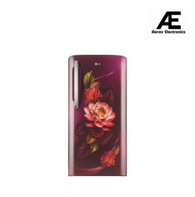 LG 224 L 3 Star Direct Cool Single Door Refrigerator (GL-B241ARWD)Red Waterlilly