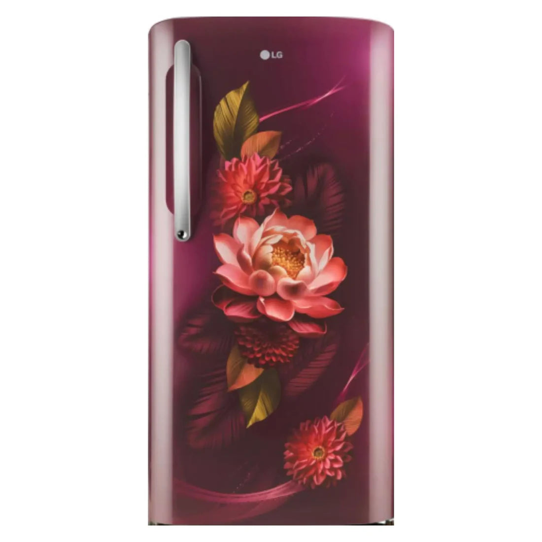 LG 224 L 3 Star Direct Cool Single Door Refrigerator (GL-B241ARWD)Red Waterlilly