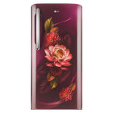 LG 224 L 3 Star Direct Cool Single Door Refrigerator (GL-B241ARWD)Red Waterlilly