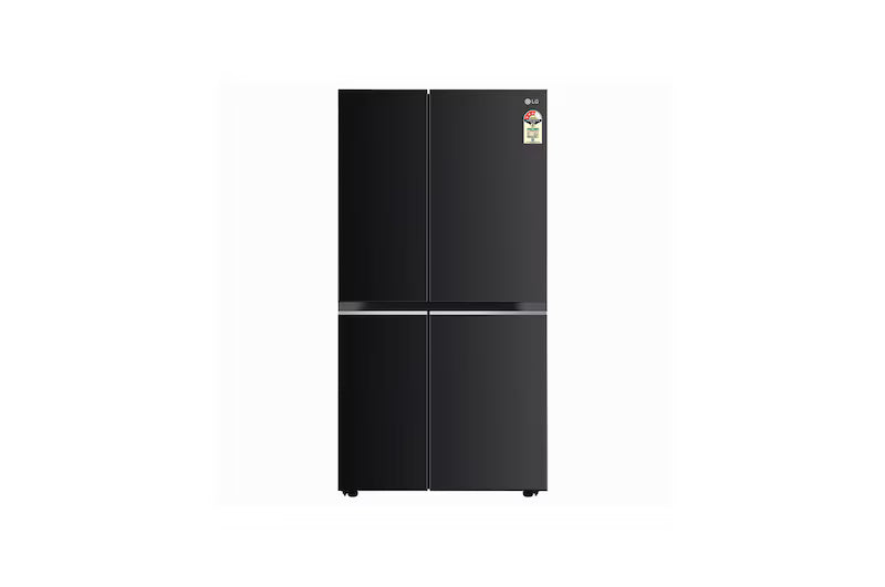 LG 650L Side by Side Refrigerator, Wi-Fi Convertible, DoorCooling+™, Ebony Sheen Finish, 3 Star GL-B257EES3