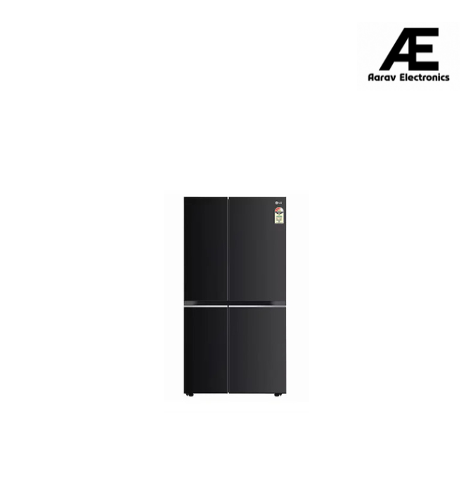 LG 650L Side by Side Refrigerator, Wi-Fi Convertible, DoorCooling+™, Ebony Sheen Finish, 3 Star GL-B257EES3
