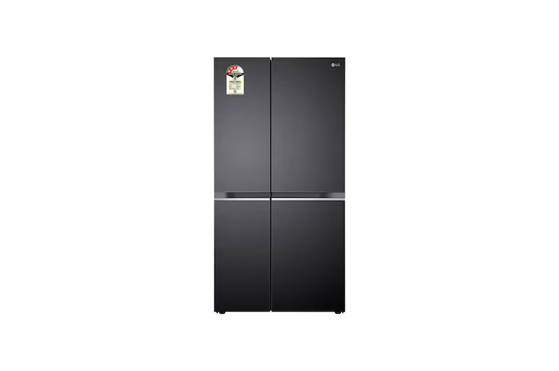 LG 650L, Side-by-Side Refrigerator,Convertible, Matte Black, 3 Star GL-B257HMC3