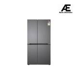 LG 650L Side-by-Side Refrigerator, Convertible, Multi-Air Flow, Smart Diagnosis™, Dazzle Steel, 3 Star,GL-B257JDS3