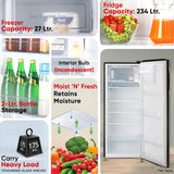 LG GL-B281BESX 261L 3 Star Direct Cool Single Door Refrigerator | Smart Inverter | Ebony Sheen
