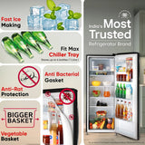 LG GL-B281BESX 261L 3 Star Direct Cool Single Door Refrigerator | Smart Inverter | Ebony Sheen