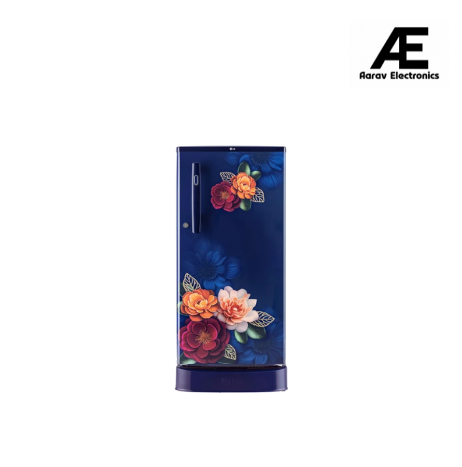 LG 185 L 3 Star Direct-Cool Single Door Refrigerator (GL-D199OBKD,Fast Ice Making)