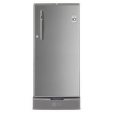 LG 185 L 3 Star Direct-Cool Single Door Refrigerator Appliance (GL-D199OPZD, Shiny Steel, Base stand with drawer)