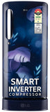 LG 185 L, 5 Star, Smart Inverter Compressor, Direct Cool Single Door Refrigerator (GL-D201ABIU.BBIZEBN, Blue ILAN, Moist N Fresh, Auto Smart Connect &amp; Base Stand Drawer)
