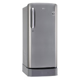 LG 190L 3 Star Direct-Cool Single Door Refrigerator (GL-D201APZD, Shiny Steel, Base stand with Drawer)