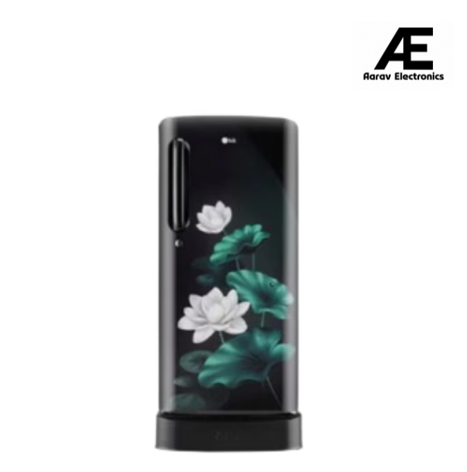 LG 201 L 3 Star Inverter Direct-Cool Single Door Refrigerator (GL-D211HELD, Blue Emerald Lotus, Base stand with drawer)