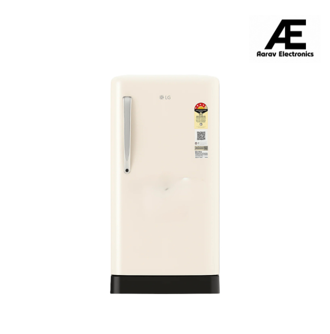LG 201 L 3 Star Inverter Direct-Cool Single Door Refrigerator Appliance (GL-D211HNBD,Natural Beige , Base stand with drawer