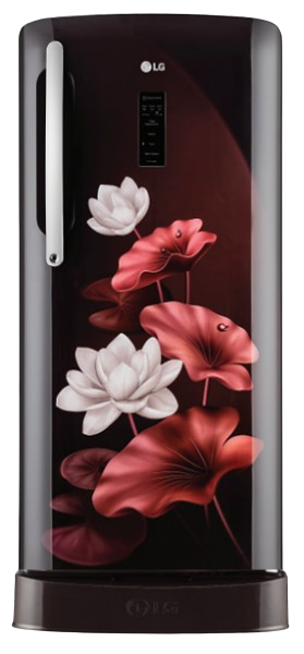 LG 201L 3 Star Direct-Cool Single Door RefrigeratorWith Base Stand Drawer (GL-D211HSLD, Moist 'N' Fresh)Scarlet Lotus