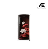 LG 201 L 5 Star Inverter Direct-Cool Single Door Refrigerator Appliance (GL-D211HSLZ, Scarlet Lotus, Base stand with drawer, Gross Volume- 204 L)
