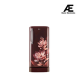 LG 201 L 3 Star Inverter Direct-Cool Single Door Refrigerator (GL-D211HSMD, Scarlet Marvel, Base stand with drawer)