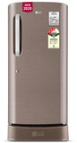 LG 210 L, 3 Star, Direct Cool Single Door Refrigerator (GL-D231AFSD, Fawn Steel, Base stand with drawer &amp; Fast Ice Making)
