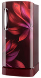 LG 210 L, 3 Star, Direct Cool, Smart Inverter Compressor, Single Door Refrigerator (2025 Model, GL-D231ASAD, Scarlet Aurora, Moist 'N' Fresh, Base stand with Drawer &amp; Fast Ice Making)