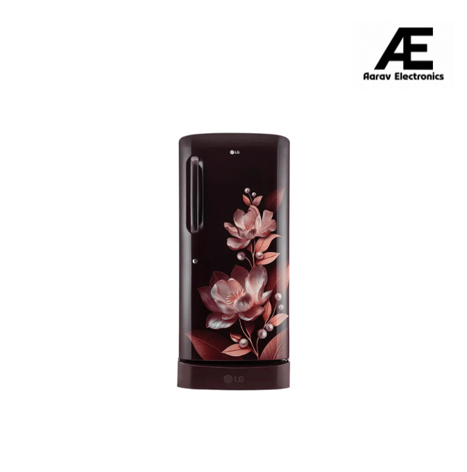 LG 210 Litres 5 Star Direct Cool Single Door Refrigerator with Auto Smart Connect (GL-D231ASMU, Scarlet Marvel)