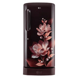 LG 210 Litres 5 Star Direct Cool Single Door Refrigerator with Auto Smart Connect (GL-D231ASMU, Scarlet Marvel)