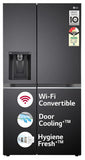 LG 630 L, 3 Star, Frost-Free, Double Door, Door Cooling+, Hygiene Fresh+, Smart Inverter, Wi-Fi Convertible Side By Side Refrigerator with AI ThinQ (GL-L257CMC3, Matt Black, Ice &amp; Water Dispenser)
