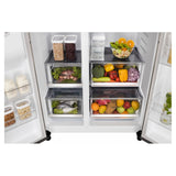 LG 630 L 3 Star Frost Free Smart Inverter Wi-Fi Double Door Side by Side Refrigerator (GL-L257CPZ3, Shiny Steel, Convertible, Door Cooling, Multi Air Flow | With Water &amp; Ice Dispenser)